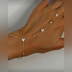 Diamond Hand Chain Bracelet N1658